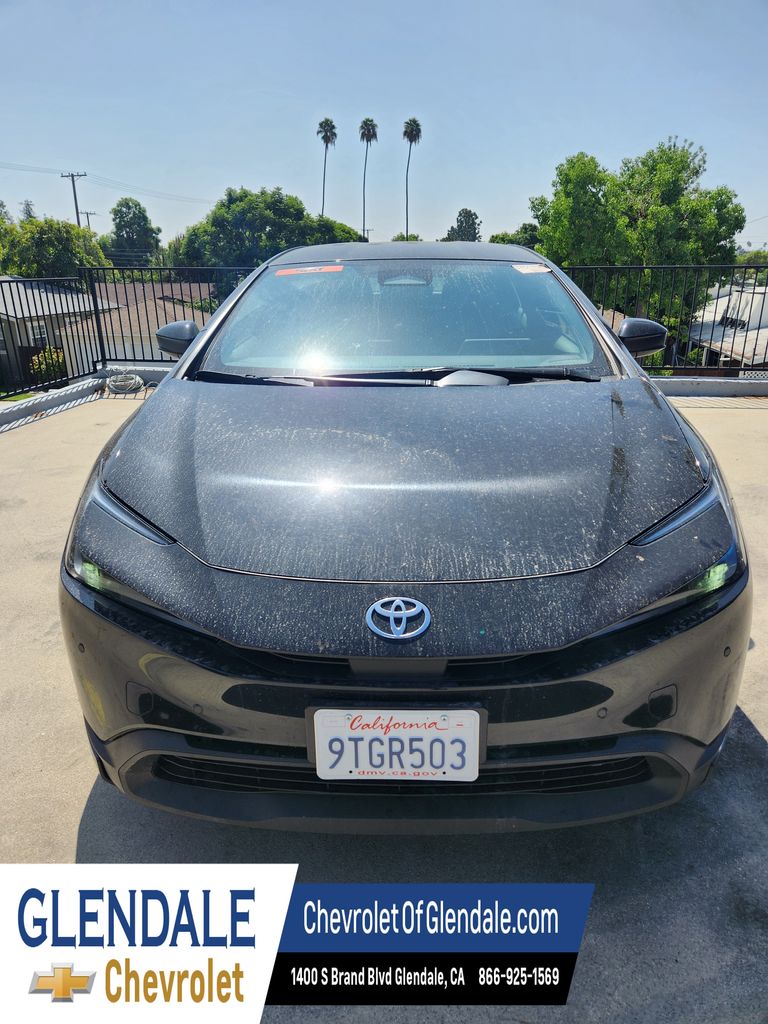 Midnight Black Metallic 2025 Toyota Prius Hatchback All-Wheel Drive Continuously Variable Transmission