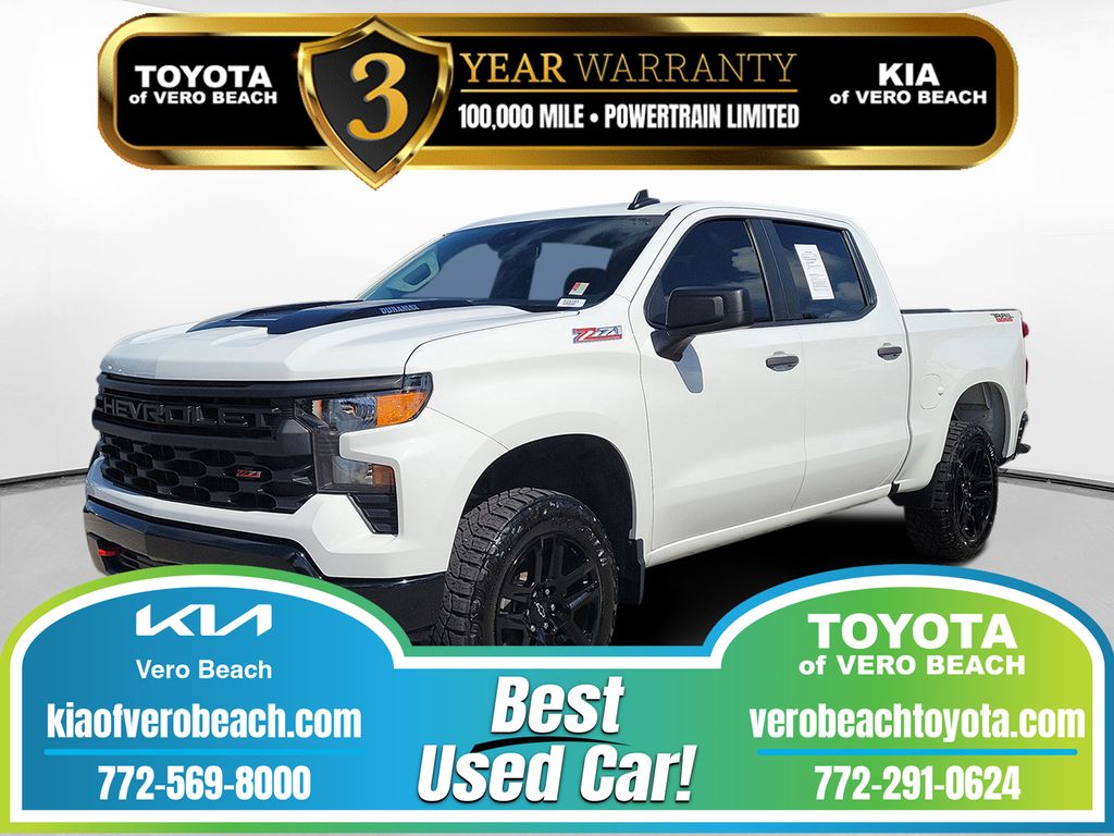 Summit White 2024 Chevrolet Silverado 1500 Pickup Truck Four-Wheel Drive Automatic