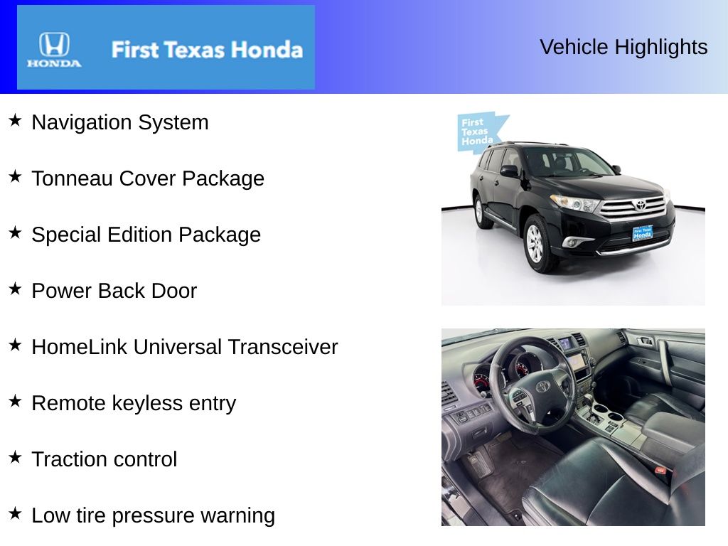 Used Car 2013 Toyota Highlander  Se For Sale Under $15,000 In Austin, Texas