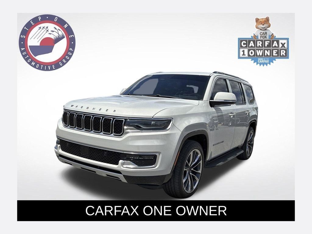 Luxury White Pearlcoat 2022 Jeep Wagoneer Series II 4WD SUV / Crossover Four-Wheel Drive 8-Speed Automatic