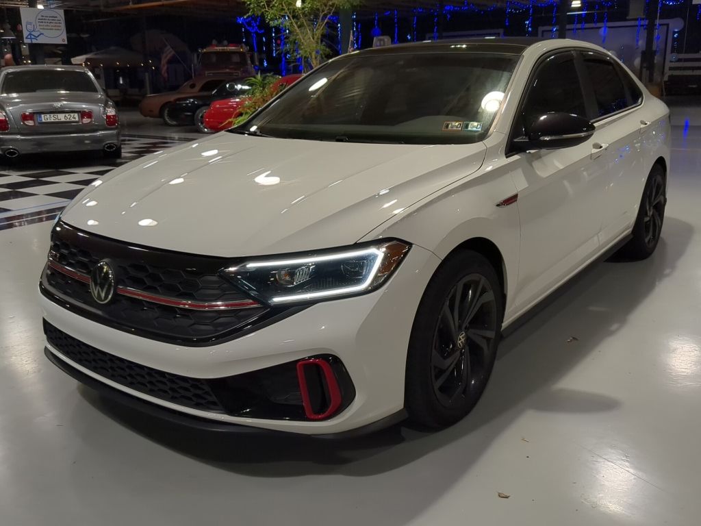 Pure White 2024 Volkswagen Jetta GLI Sedan Front-Wheel Drive 6-Speed Manual
