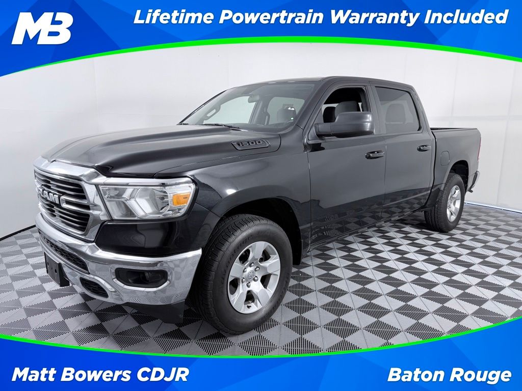 Diamond Black Crystal Pearlcoat 2021 RAM 1500 Pickup Truck Four-Wheel Drive 8-Speed Automatic
