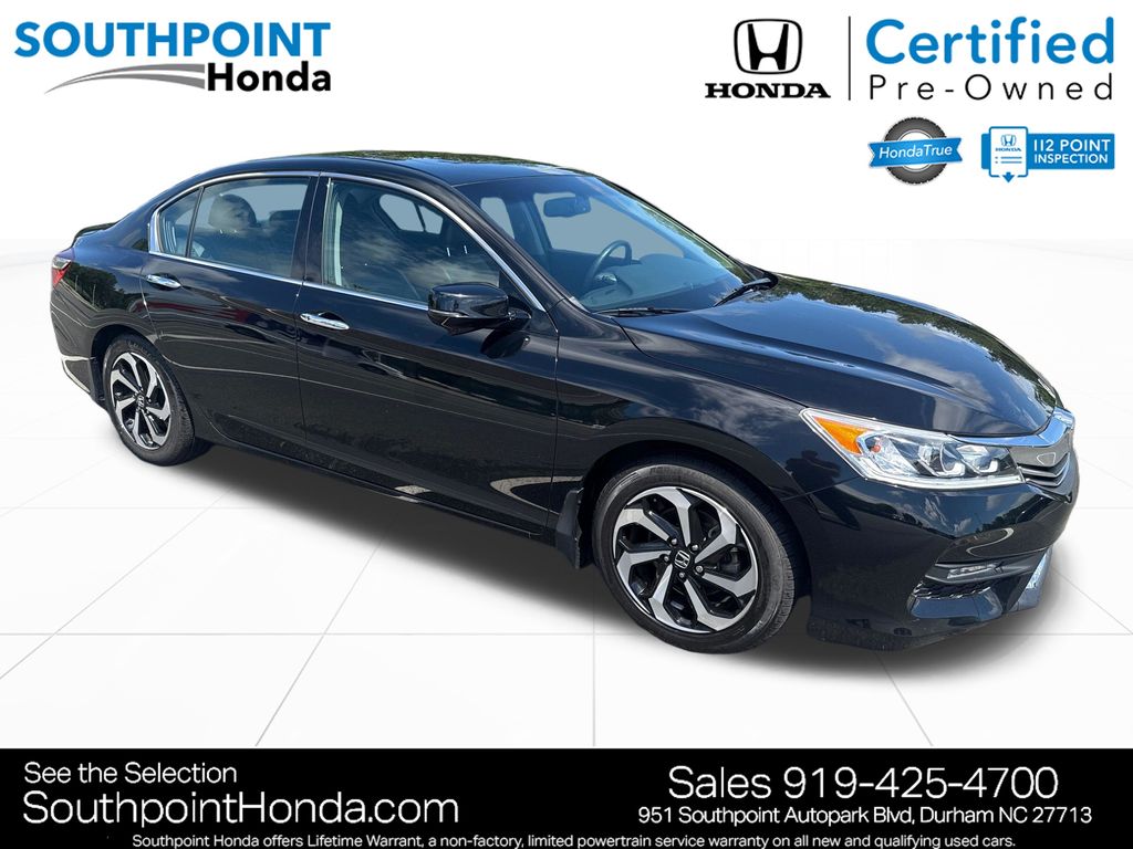 Crystal Black Pearl 2016 Honda Accord Sedan Front-Wheel Drive 6-Speed Automatic