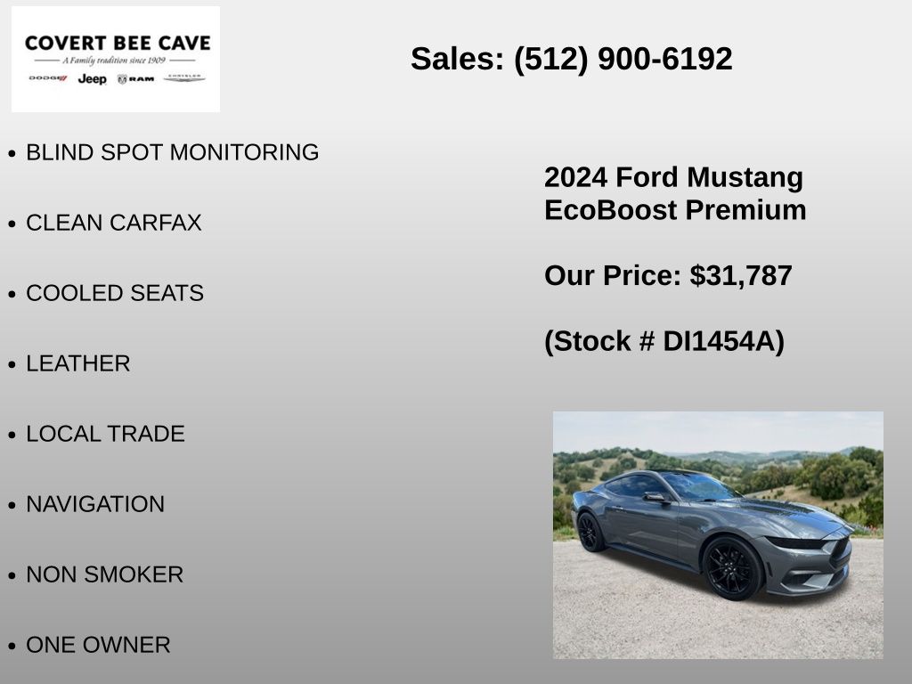 Used Car 2024 Ford Mustang  Ecoboost Premium For Sale Under $35,000 In Austin, Texas