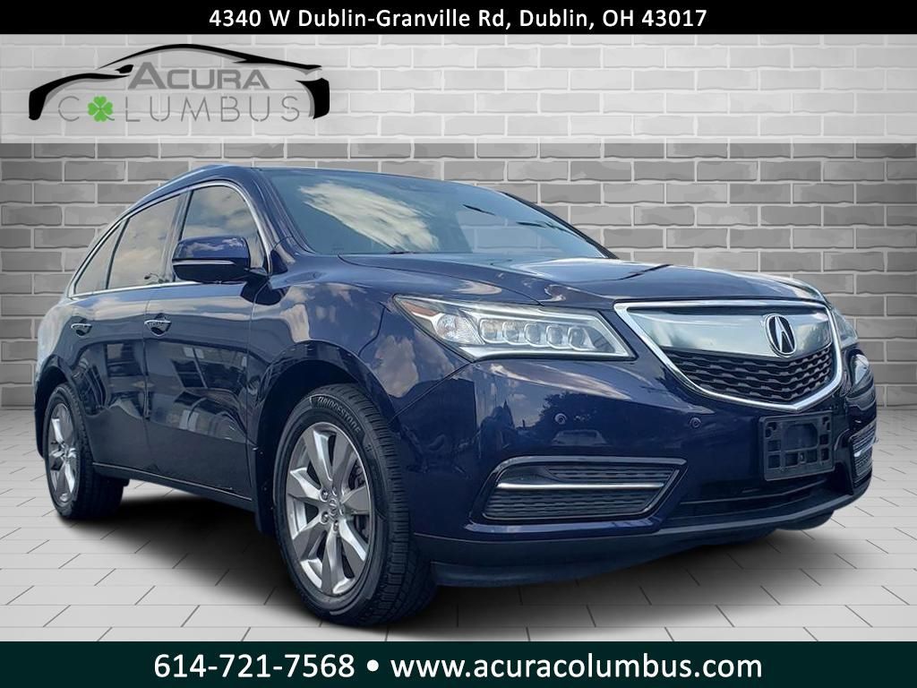 Fathom Blue Pearl 2016 Acura MDX SH-AWD with Advance Package SUV / Crossover All-Wheel Drive 9-Speed Automatic