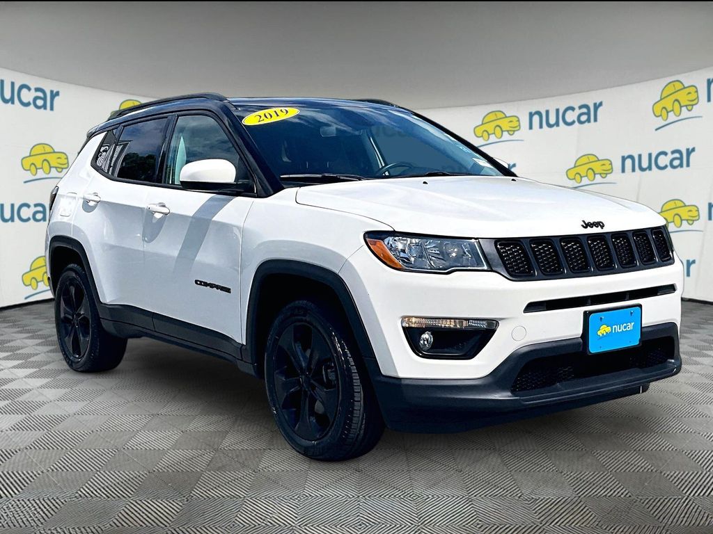 White Clearcoat 2019 Jeep Compass SUV / Crossover Four-Wheel Drive 9-Speed Automatic