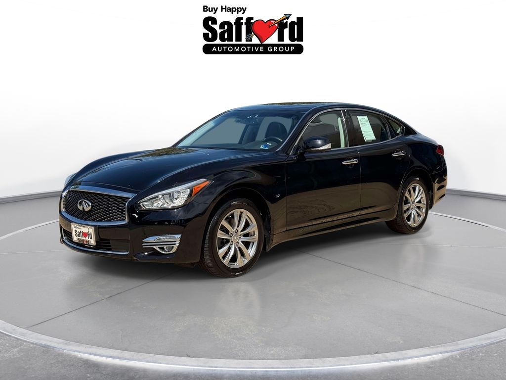 Black Obsidian 2018 INFINITI Q70 Sedan All-Wheel Drive 7-Speed Automatic
