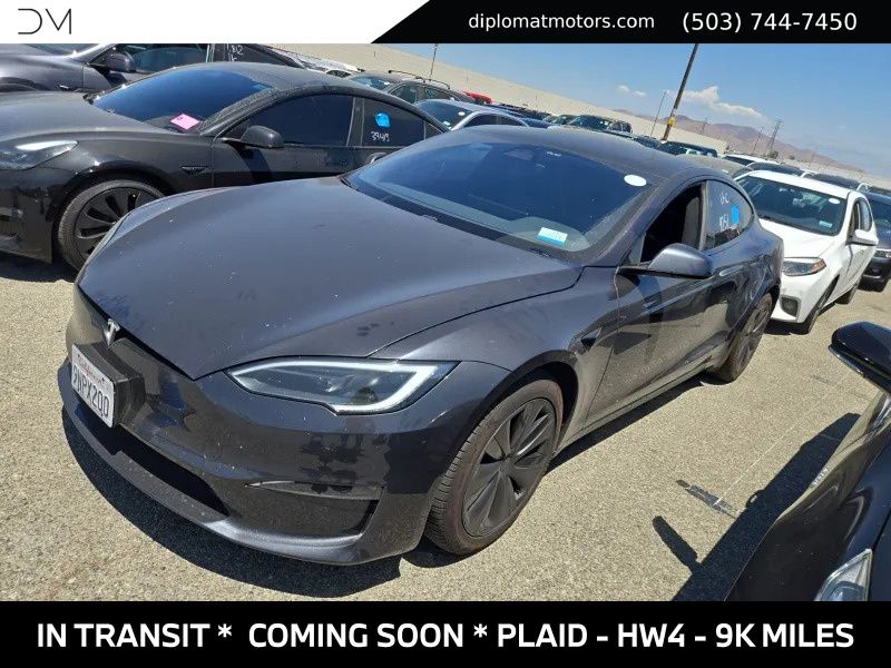Black 2024 Tesla Model S Sedan All-Wheel Drive 1-Speed Automatic