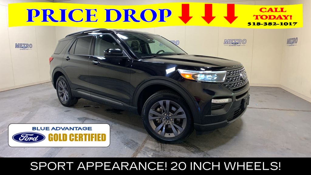 Black Metallic 2023 Ford Explorer SUV / Crossover All-Wheel Drive Automatic