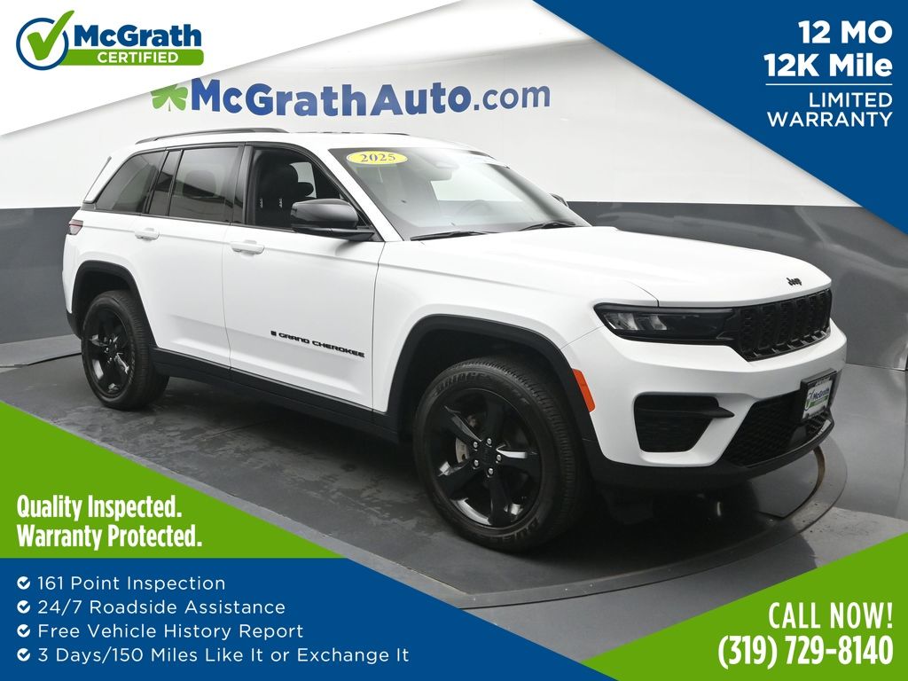 Bright White Clearcoat 2025 Jeep Grand Cherokee SUV / Crossover Four-Wheel Drive 8-Speed Automatic