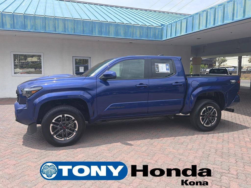 Blue Crush Metallic 2024 Toyota Tacoma TRD Sport Double Cab 4WD Pickup Truck Four-Wheel Drive 6-Speed Manual