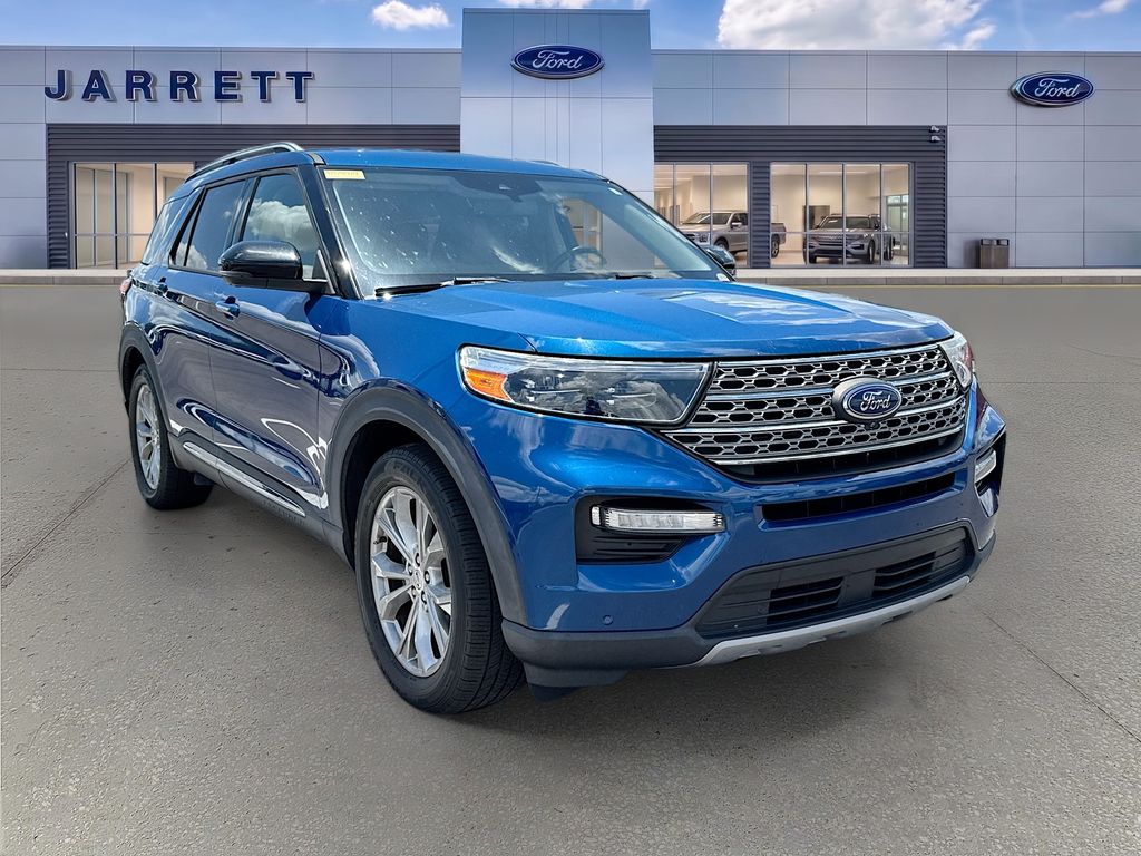 Blue Metallic 2020 Ford Explorer Limited RWD SUV / Crossover Rear-Wheel Drive Automatic