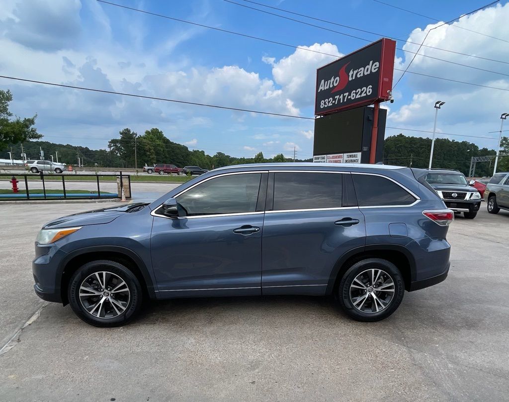 2016 Toyota Highlander XLE V6 Blue at Gullo Toyota