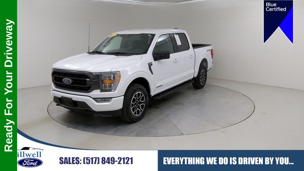Oxford White 2022 Ford F-150 XLT SuperCrew 4WD Pickup Truck Four-Wheel Drive Automatic