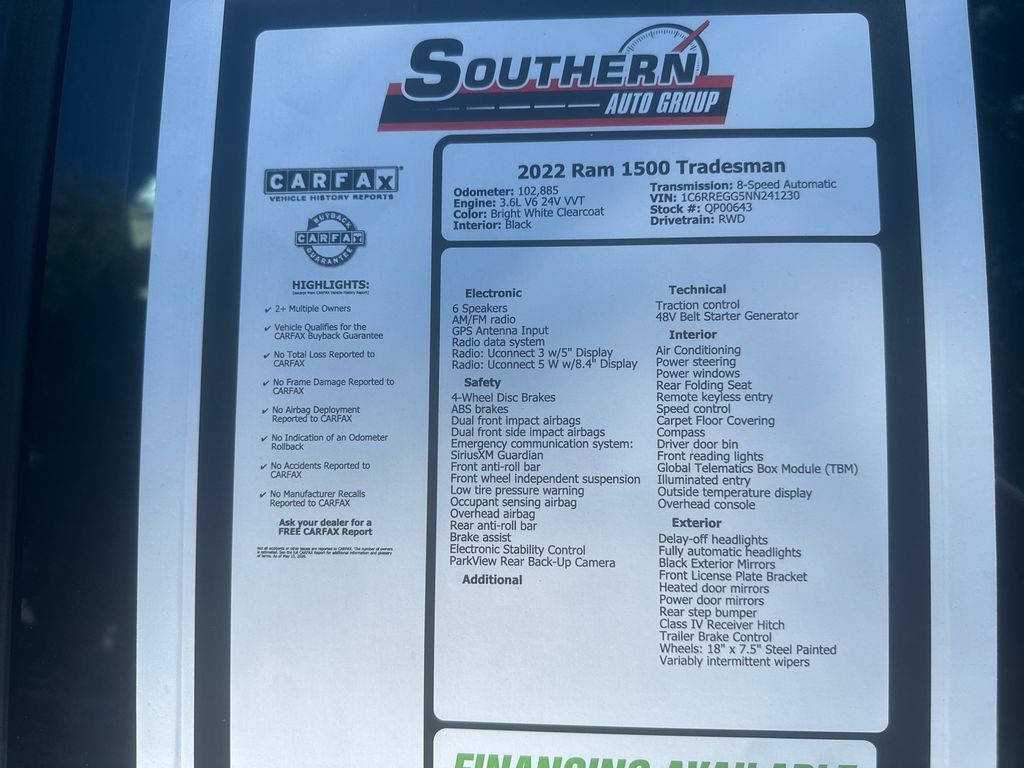Used 2022 White Ram Tradesman image 8