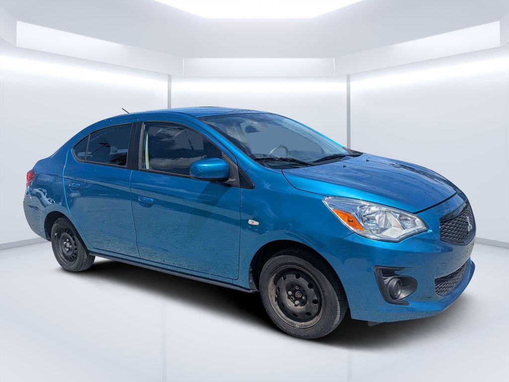 Black 2020 Mitsubishi Mirage G4 Sedan Front-Wheel Drive 5-Speed Manual