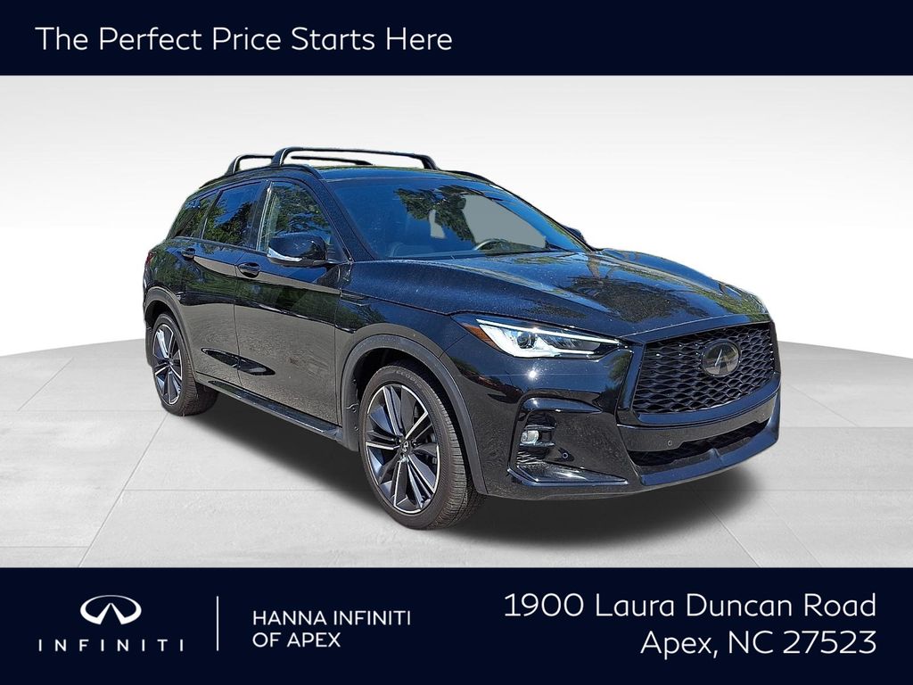 Black Obsidian 2025 INFINITI QX50 SUV / Crossover All-Wheel Drive Continuously Variable Transmission