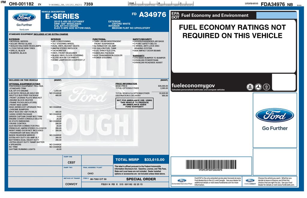 Used 2015 White Ford Base image 5