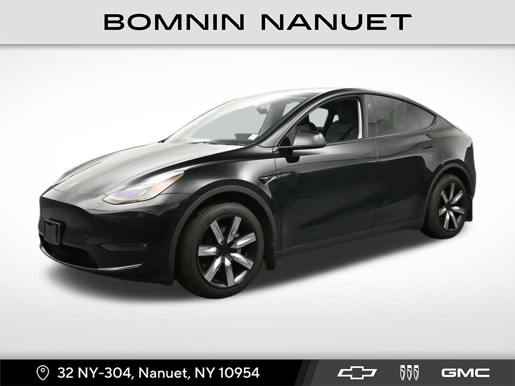 Solid Black 2025 Tesla Model Y Long Range AWD SUV / Crossover All-Wheel Drive 1-Speed Automatic