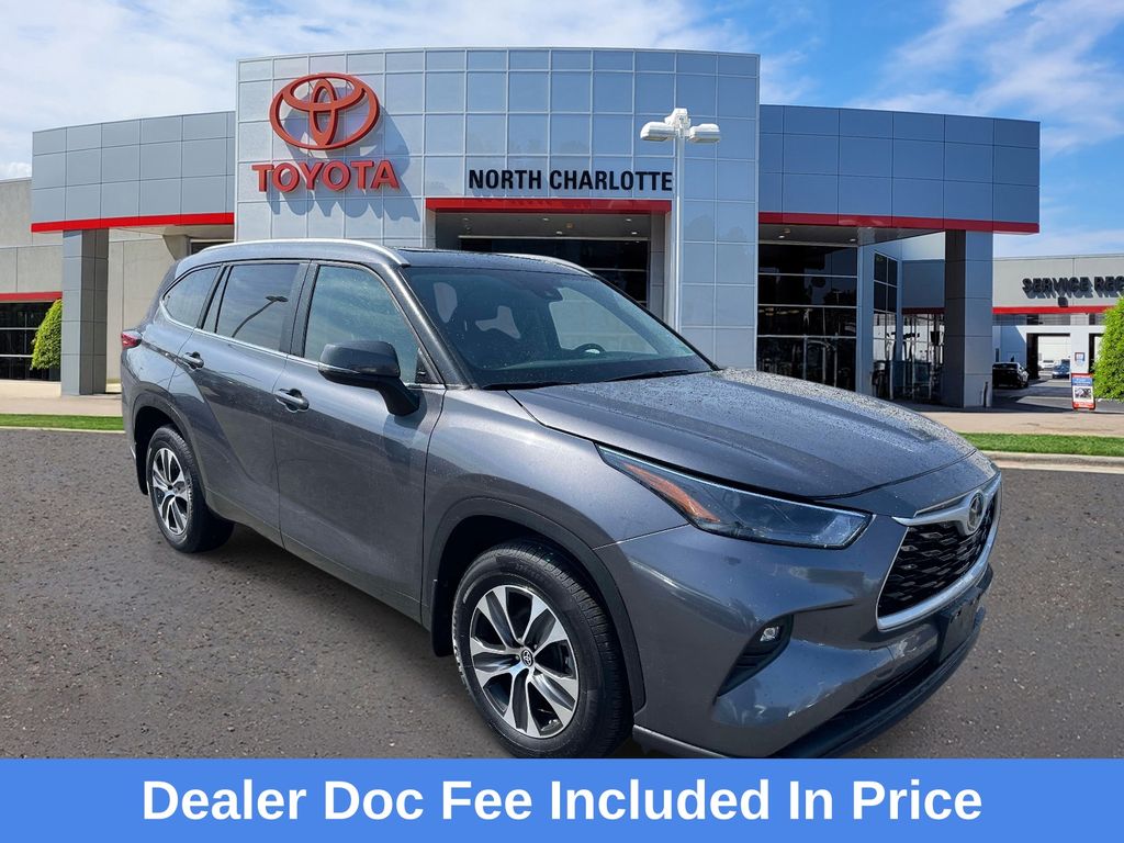 Magnetic Gray Metallic 2023 Toyota Highlander XLE AWD SUV / Crossover All-Wheel Drive 8-Speed Automatic