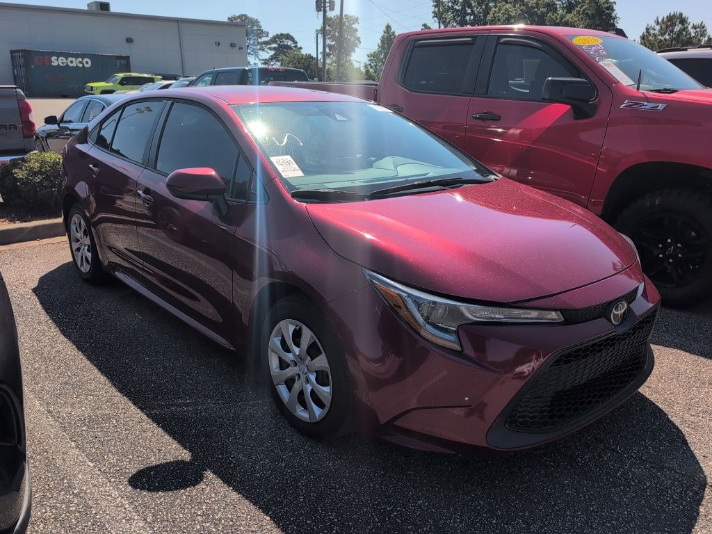 Red (Ruby Flare Pearl) 2022 Toyota Corolla LE FWD Sedan Front-Wheel Drive Continuously Variable Transmission