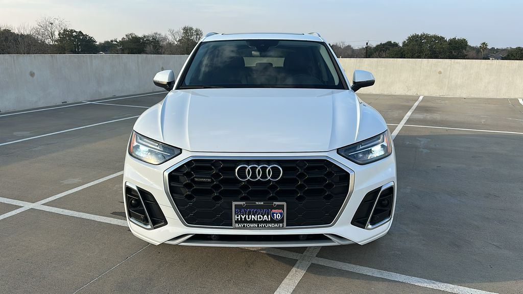 2022 Audi Q5 45 S line Premium White at North Houston Mitsubishi