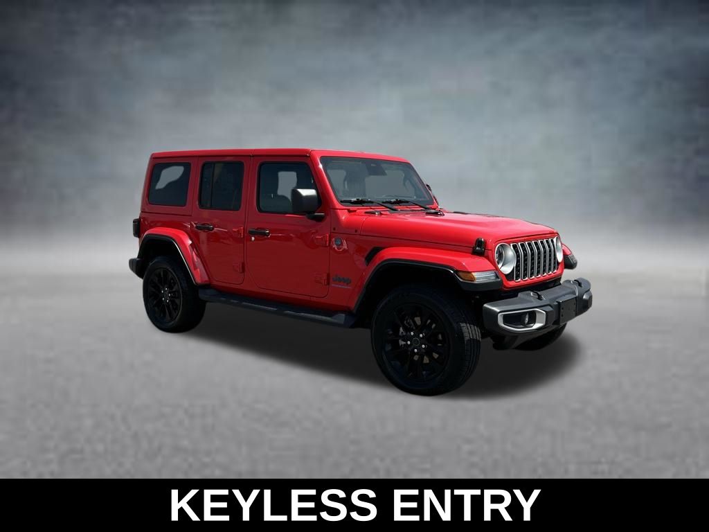 Used 2025 Firecracker Red Clearcoat Jeep Sahara 4xe image 6