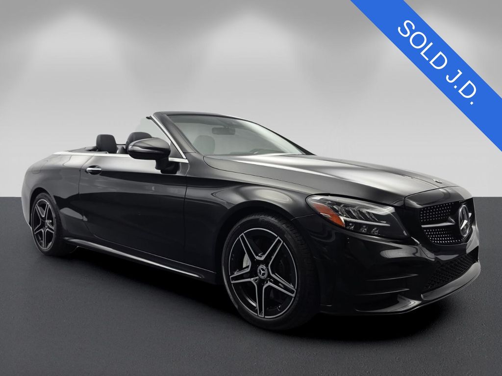 Black 2022 Mercedes-Benz C-Class Convertible Rear-Wheel Drive 9-Speed Automatic