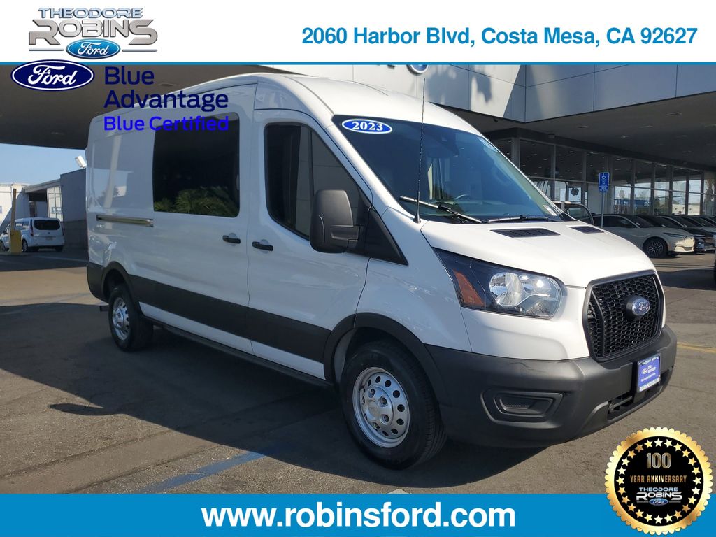 Oxford White 2023 Ford Transit Cargo Van All-Wheel Drive