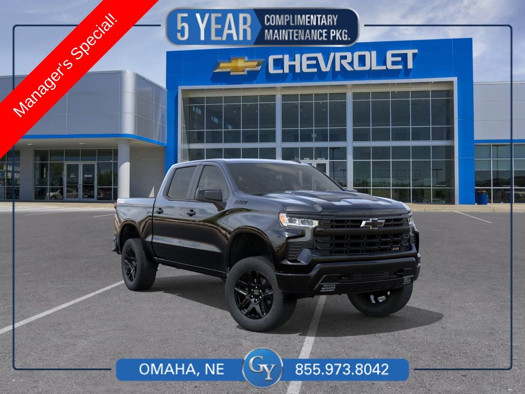 Black 2026 Chevrolet Silverado 1500 Pickup Truck Four-Wheel Drive Automatic