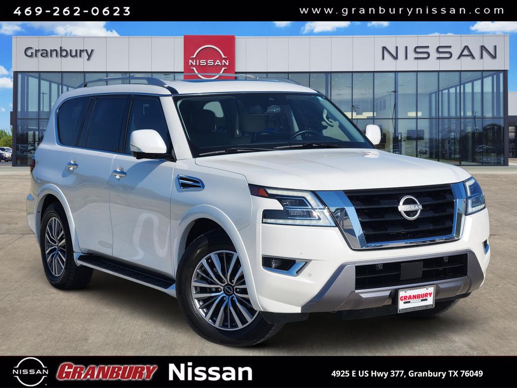 Aspen White Tricoat 2024 Nissan Armada SUV / Crossover Four-Wheel Drive 7-Speed Automatic