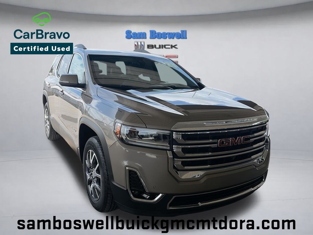 Light Stone Metallic 2023 GMC Acadia SUV / Crossover Front-Wheel Drive 9-Speed Automatic