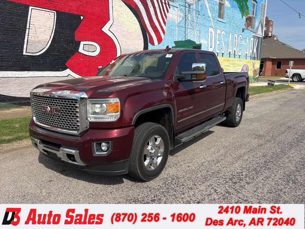 Deep Garnet Metallic 2016 GMC Sierra 2500HD Denali Crew Cab SB 4WD Pickup Truck Four-Wheel Drive 6-Speed Automatic