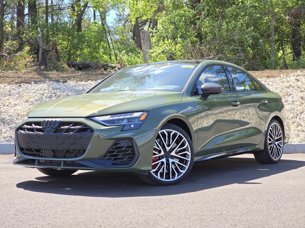District Green Metallic 2026 Audi S3 2.0T quattro Premium Sedan All-Wheel Drive 7-Speed Automatic