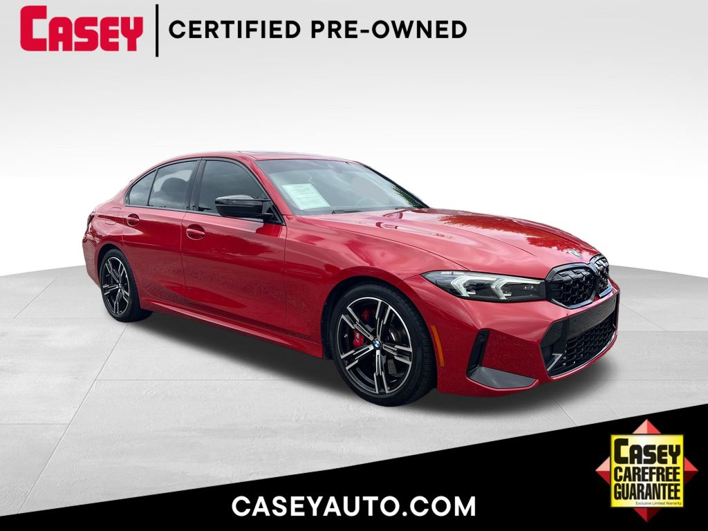 Melbourne Red Metallic 2024 BMW 3 Series Sedan Rear-Wheel Drive 8-Speed Automatic