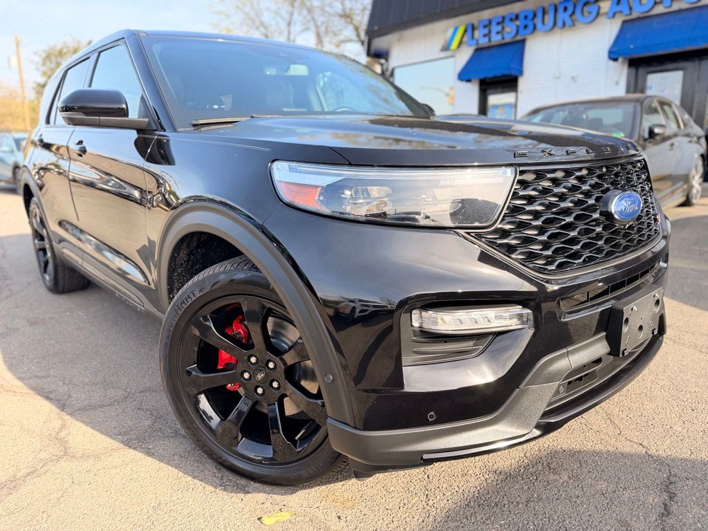 Black Metallic 2021 Ford Explorer ST AWD SUV / Crossover All-Wheel Drive Automatic