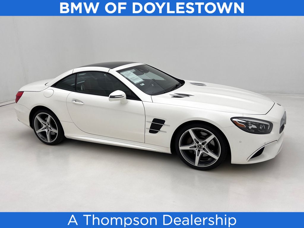 White 2019 Mercedes-Benz SL-Class Convertible Rear-Wheel Drive 9-Speed Automatic