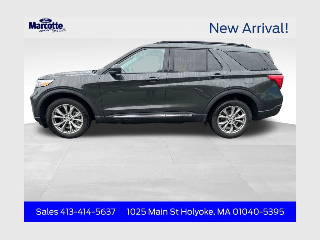 Green Metallic 2023 Ford Explorer SUV / Crossover All-Wheel Drive Automatic