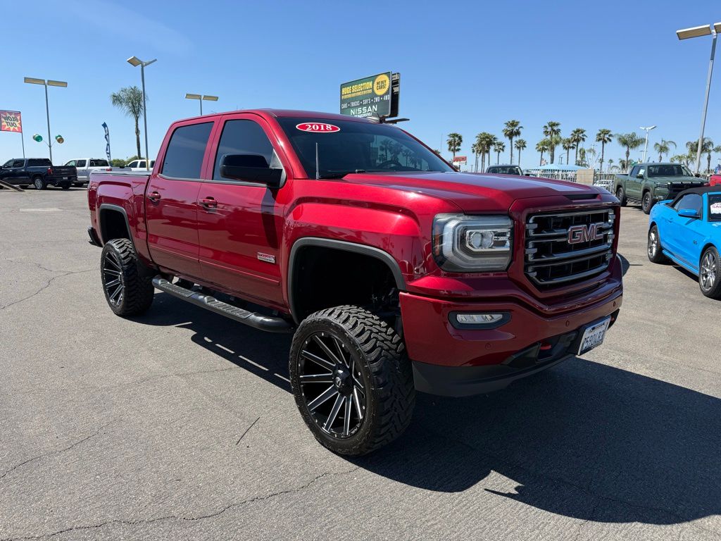 Red Quartz Tintcoat 2018 GMC Sierra 1500 SLT Crew Cab 4WD Pickup Truck Four-Wheel Drive 8-Speed Automatic Overdrive