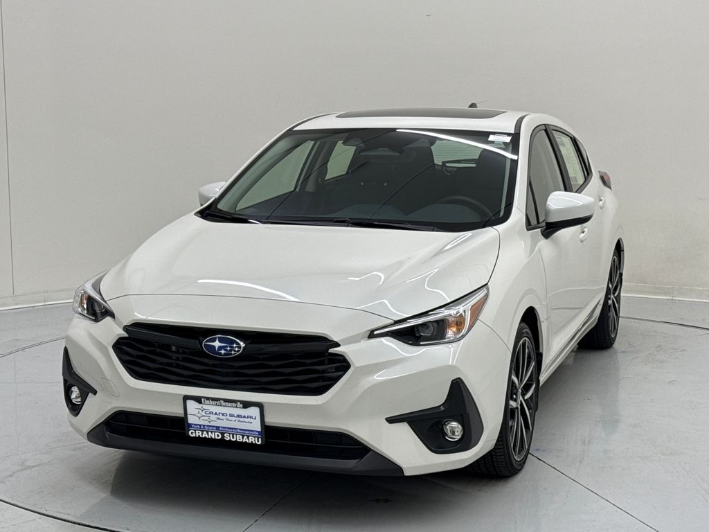Crystal White Pearl 2025 Subaru Impreza Sport AWD Wagon All-Wheel Drive Continuously Variable Transmission