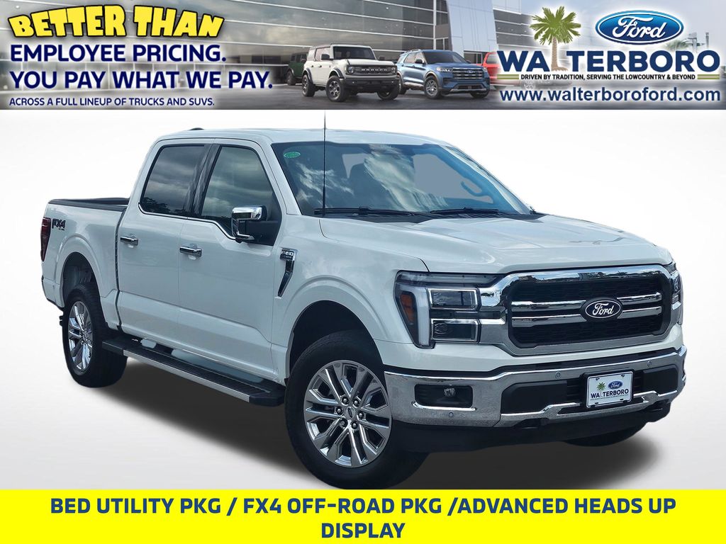 2026 Ford F-150 Lariat White at Walterboro Ford