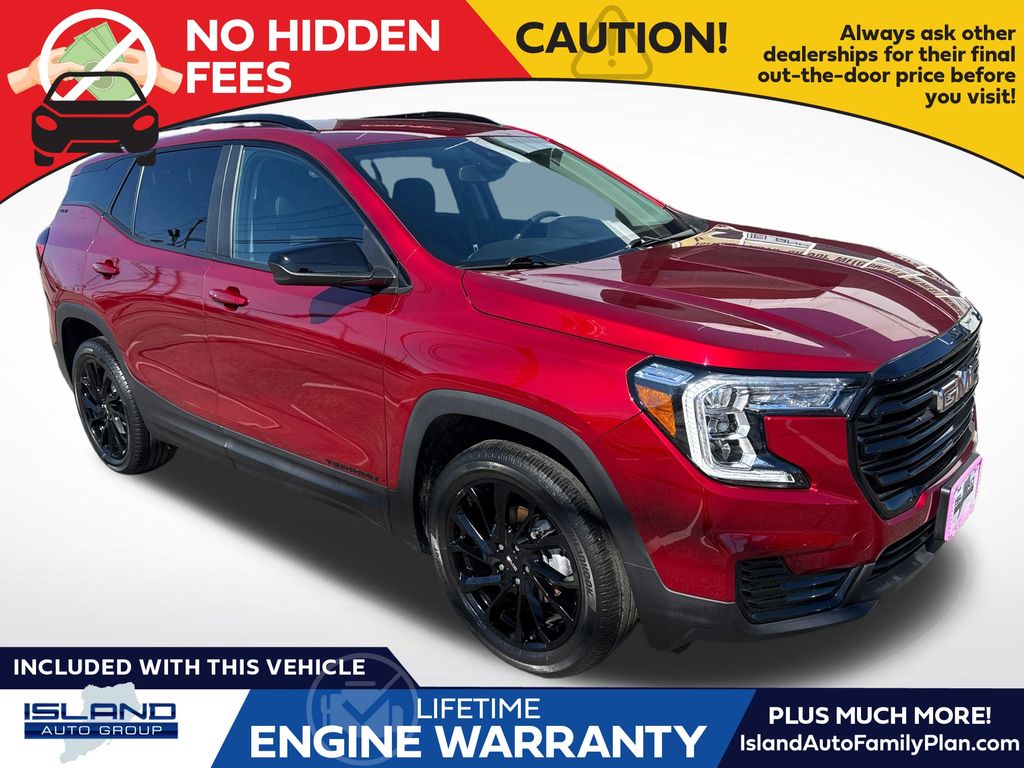 Volcanic Red Tintcoat 2023 GMC Terrain SLE AWD SUV / Crossover All-Wheel Drive 9-Speed Automatic