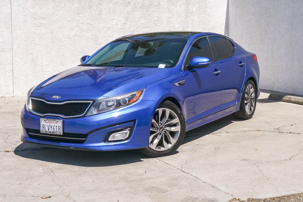 Corsa Blue 2015 Kia Optima SX Turbo Sedan Front-Wheel Drive 6-Speed Automatic