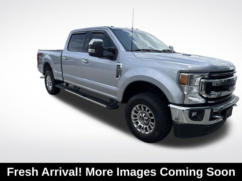 Silver 2021 Ford F-250 Super Duty Pickup Truck Four-Wheel Drive 6-Speed Automatic