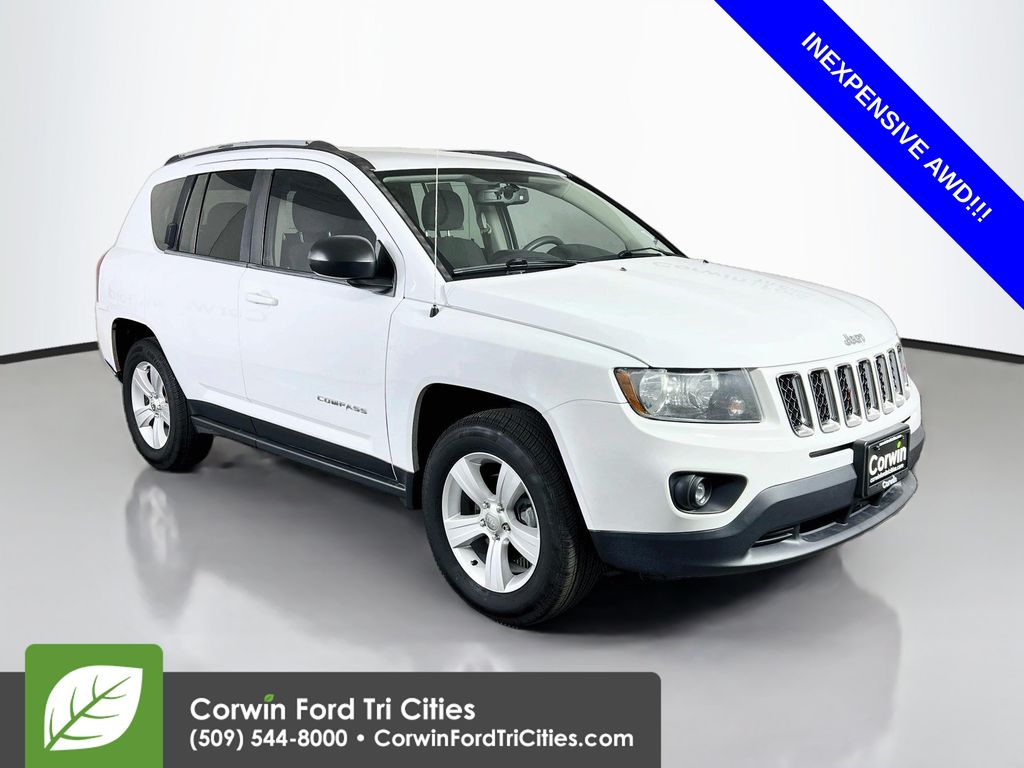 Bright White Clearcoat 2017 Jeep Compass SUV / Crossover Four-Wheel Drive 6-Speed Automatic