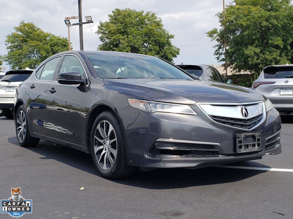 Gray (Graphite Luster Metallic) 2015 Acura TLX Sedan Front-Wheel Drive 8-Speed Dual Clutch