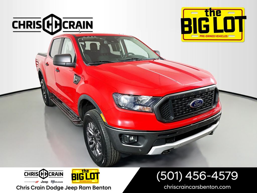 Race Red 2022 Ford Ranger Pickup Truck Four-Wheel Drive Automatic