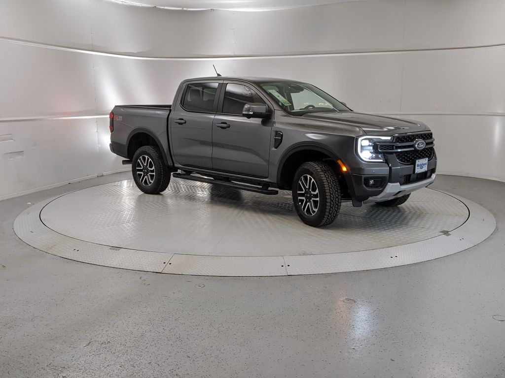 Carbonized Gray Metallic 2025 Ford Ranger Lariat SuperCrew 4WD Pickup Truck Four-Wheel Drive Automatic