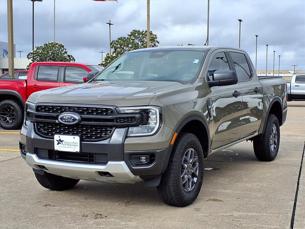 Marsh Gray 2025 Ford Ranger XLT SuperCrew 4WD Pickup Truck Four-Wheel Drive Automatic