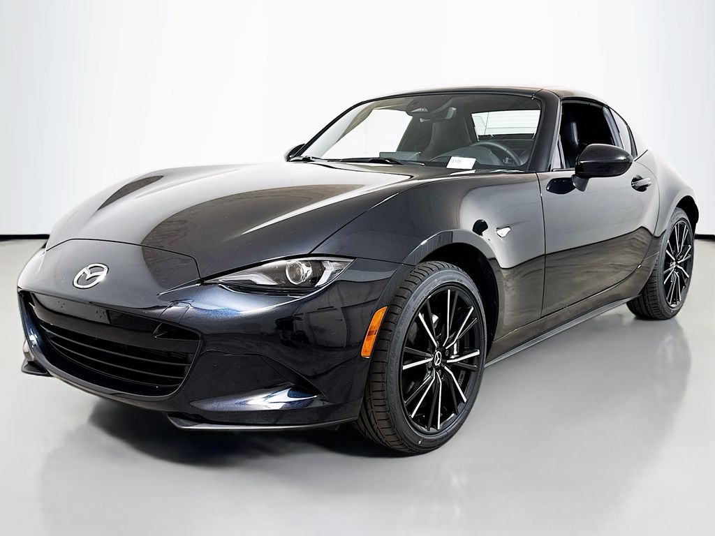Jet Black Mica 2026 Mazda MX-5 Miata RF Grand Touring RWD Convertible Rear-Wheel Drive 6-Speed Manual